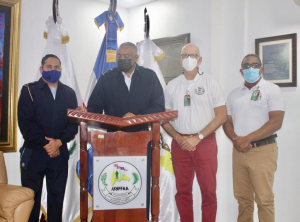 Visita del General de Brigada Piloto, Mortimer José De Jesús Eusebio, FARD